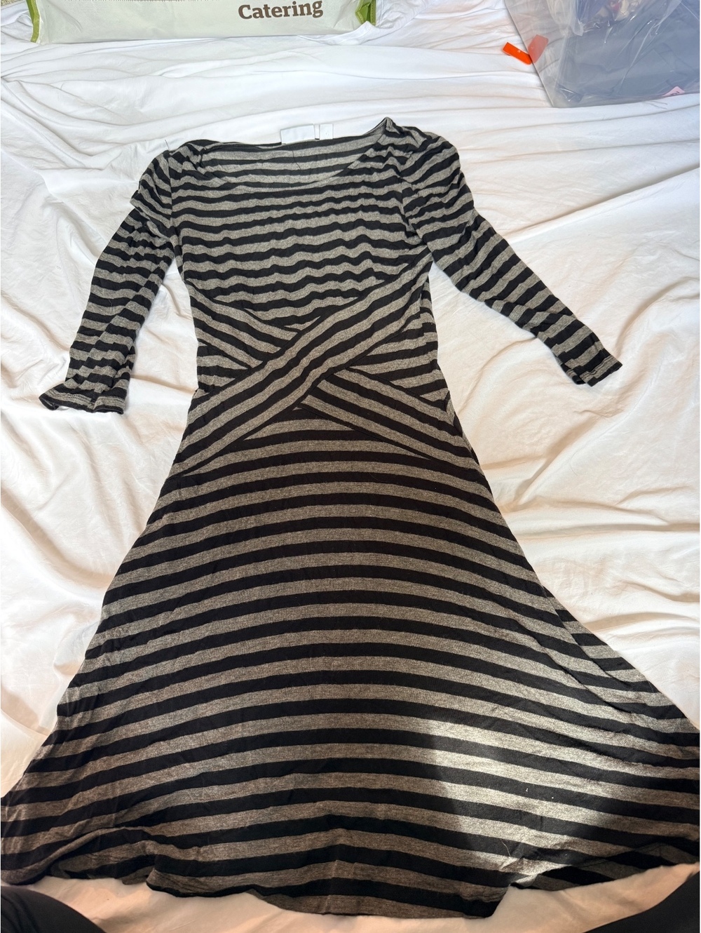 New York & Company Women's Striped Long Sleeve Dress Size Small